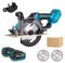 Yofidra Scie Circulaire Sans Fil 150mm, Mini Scie Circulaire à Moteur Sans Balais avec 2 Batteries 3.0Ah, 0-45°, Profondeur de Coupe 56mm, avec 2 Lames Ø150mm (pour Coupe Bois)