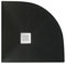 Piatto doccia 80x80 cm effetto pietra marmoresina STONE semicircolare Nero Grafite FRANCIA