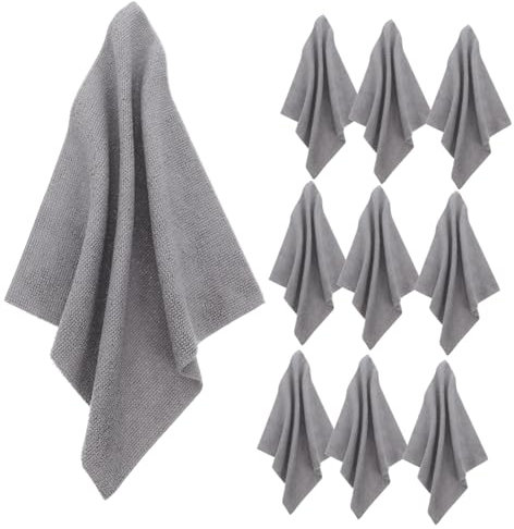 ADOCARN Chiffons de Nettoyage Microfibre Absorbants Réutilisables Idéaux pour Cuisine Maison Lot de Rouleau Coloris