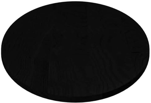 NUMNBE Ovaler Tischplatte Eiche Massiv 140x60 cm Dunkelbraun Geölt Stabil für Wohnzimmer und Esszimmer