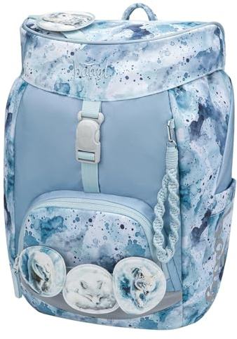 Baagl Schulranzen Mädchen 1 Klasse Airy Schultasche Grundschule - Polar | Ein ultraleichter Airy Schulrucksack und Schule Tasche für Kinder bietet als Grundschule Ranzen einen ergonomischen Rücken.