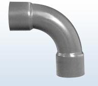 PVC-Bogen 90°, 2x Klebemuffe, 32 mm