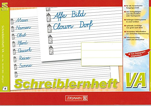 Lernheft / Schreibheft Brunnen VA / Din A4 quer