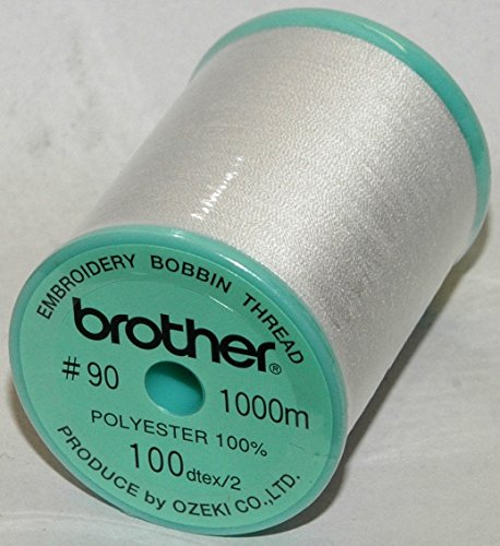Filo per macchine da ricamo Brother - Bianco 1000 m Spessore 90-1 Bobina