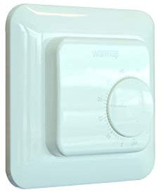 Warmup Thermostatic Controller Manually Operated White Underfloor Heating MSTAT