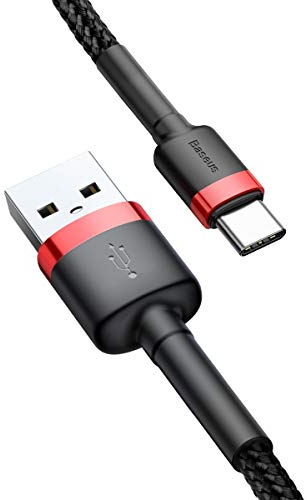 Baseus Cafule Cable - USB to USB-C Connect & Charge Cable 2 A, 2 m (Red/Black)