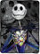 Disney 's The Nightmare Before Christmas, Dark Creep Micro Raschel Überwurfdecke, 116,8 x 152,4 cm, Mehrfarbig