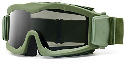 EnzoDate Militärisch Alpha Ballistisch Schutzbrille Taktische Sonnenbrille Airsoft CS Paintball Brille (Grün)
