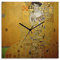 ARTLAND Wanddeko Wanduhr ohne Tickgeräusche Leinwand Funkuhr 30x30 cm Quadratisch Lautlos Gustav Klimt Bloch-Bauer Originell Ausgefallen T9LM