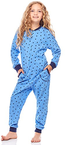 Merry Style Mädchen Schlafoverall Jumpsuit Mädchen Bequeme und warme Schlafanzug Kinder MS10-186