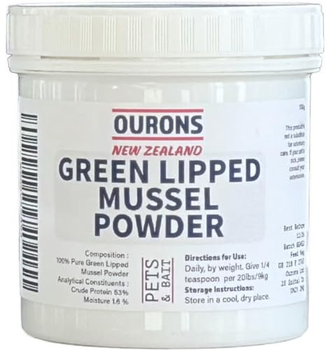Ourons Green Lipped Mussel Powder for Dogs – 130g Natural Joint Health Supplement
