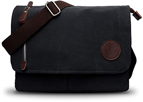 CHEREEKI L-073 Men's Bag (Pack of 1), Black, M, Retro