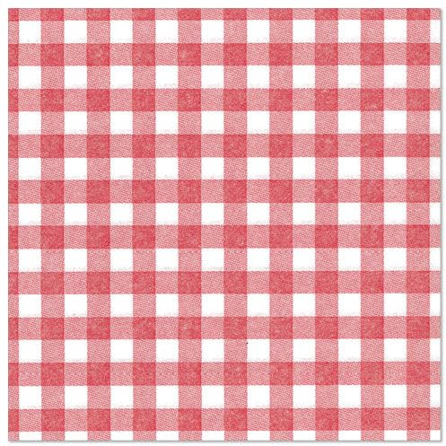 PAPSTAR 250 Servietten ROYAL Collection 1/4-Falz 40 cm x 40 cm rot Vichy Karo