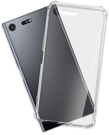 mtb more energy® Hülle Crystal Armor kompatibel mit Sony Xperia XZ Premium (G8141, G8142 / 5.5'') - verstärkte Ecken - Anti Shock Schutzhülle Case Cover Tasche