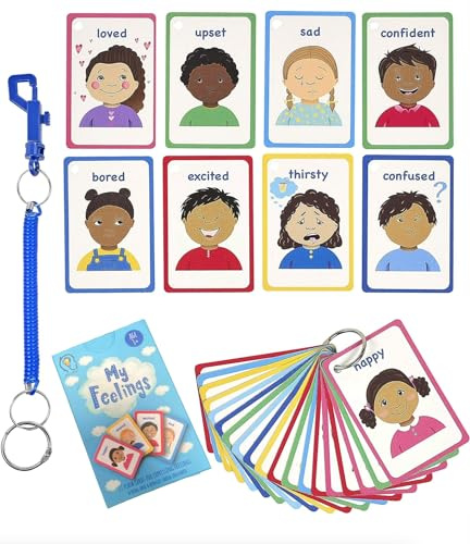 My Feelings and Emotions Lot de 27 Cartes Flash PECS pour SEN Special Ed, Autisme comme Cartes de Queue, Aide à l'empathie et aux compétences sociales, également Un Outil pour SENCO