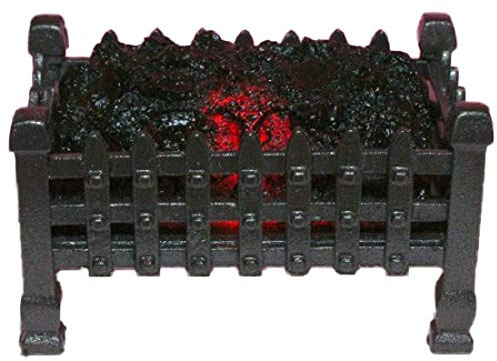 Glow Well Fires Puppenhaus Leuchtendes Kohle Feuer Korb Aufleuchtend Miniatur Kamin Zubehör 12V