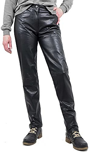 MADDOX - Damen Lederhose Lammnappa schwarz