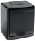 asvendo Aufputzserie/Lichtschalter/Doppelschalter/Steckdose 1-fach / 2-fach / 3-fach/IP 44 / feuchtraumgeeignet/schwarz (1-fach Steckdose)