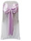 Satin Chair Sashes Bows - Wedding/Events/Venue Decoration - Can Also be Used as Table Runners - 23cm Width - Over 42 Colours! (Lilac)