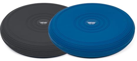 Sport-Thieme Balance-Kissen Gymfit 36 | Aktives Sitzen bei Rückenbeschwerden | Fitness, Gymnastik, Therapie | Glatte Oberfläche | Luftdruck regulierbar | Durchmesser 36 cm