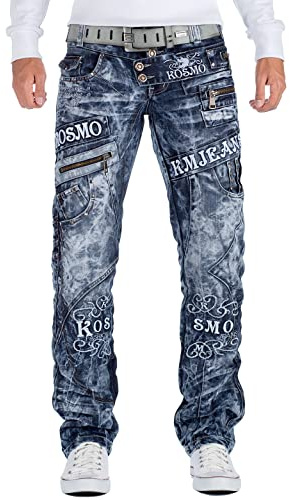 KOSMO LUPO Herren Jeans KM051-bans W40/L34
