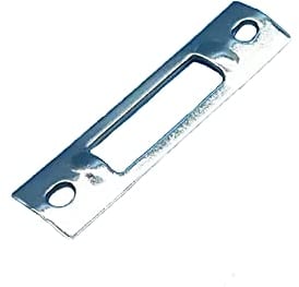Pestillo universal para puerta, placa de impacto para cerradura de mortaja, cerradura de placa de puerta de aleación de aluminio para el hogar, la mayoría de tipos de puertas (66 x 15,9 mm)
