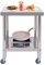 Tisch Edelstahltisch|400KG Arbeitstisch 201 Edelstahl Catering Arbeitstisch Lebensmittelzubereitung Tisch kommerzielle Arbeitstisch für Küche Bar Restaurant (60 * 60 * 85cm)