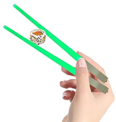 AUTOECHO 1 Pair Chopsticks, Lightweight Reusable LED Chopsticks, Light Up Chopsticks Glow Chopsticks, Food-Grade Safe Chop Sticks for Kitchen Dinner Fun