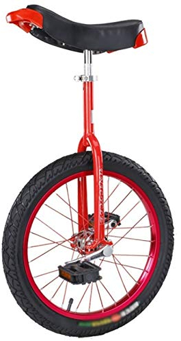 Einrad Rot 24 Zoll/20 Zoll Einrad für Erwachsene/Anfänger, 45,6 cm/40,6 cm Single Wheel Einrad für Jungen / Mädchen / Kinder (9-15 Jahre), mit Skidproof Tire (Size : 20 Inch)