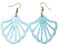1 Paar Ohrringe in Muschelform, Glitzer, Meerjungfrau, Schmuck, Karneval, Mottoparty