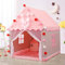 CIVG Tipi Enfant, 1,3×1×1,2m, Tissu à Mailles Épaisses, Tente de Lit Enfant pour Intérieur ou Extérieur (Rose)