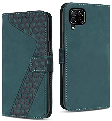 YIRRANZD Custodia per Huawei P40 Lite, Cover a Libro in Pelle PU con Slot Cart e Silicone TPU Bumper, Flip Caso Portafoglio Cover per Huawei P40 Lite (Verde)