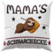 Zierkissenbezug (Mama,Stil 1),Mama Geschenk, 45x45 cm Weiß Kissenbezug Mama,Geburtstag Weihnachten Geschenk Muttertagsgeschenk für Mama,Kissenbezug mit mit Taschen,Faultier Geschenk für Mama