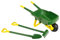 Theo Klein 3952 John Deere Schubkarren Set I Robustes Gartengeräte-Set für Kinder I Inkl. Schaufel und Rechen I Spielzeug für Kinder ab 3 Jahren