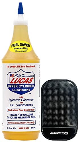 4TRESS Lucas Upper Cylinder Lubricant With Injector Cleaner and Fuel Conditioner 10003-1 Quart Non Slip Car Dash Mat