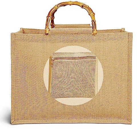 Lidxfeo Strandtasche Groß mit Reißverschluss, Jute Wasserdicht Beach Tote Bag, Boho Shopping Bag Damen, Strohtasche Badetasche mit Innentasche, für Familie, Strand, Picknick, Shopping, Reise, usw