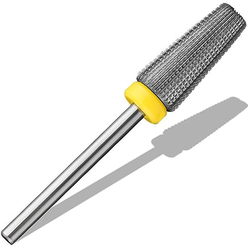 Vnjaoi Carburo 5 en 1 Broca de Uñas Multi-función Brocas de Dos Vías de Giro para uso tanto con la Mano Derecha como con la Izquierda Rápida remoción de Acrílico o Gel Duro Manicura Uñas de Arte