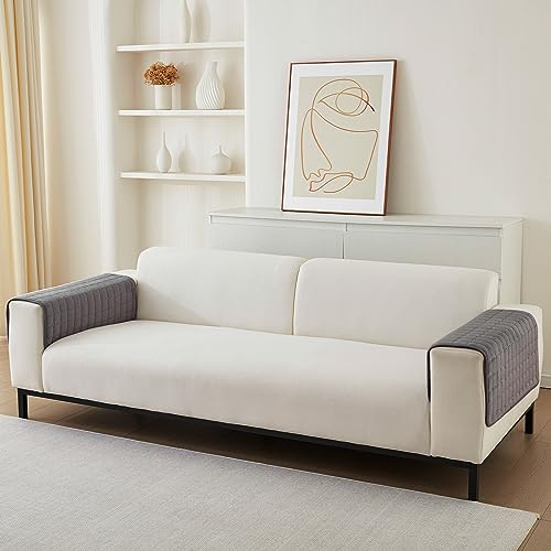 Flanell Sofabezug 1 2 3 4 Sitzer Sofabezüge Couch Überzug L Form Ecksofa Sofa Couch Überwurfdecke, Sofahusse Sofaüberwürfe rutschfest Sofa Abdeckung (Dary Gray, 70 * 90cm Stückweise Verkauft)