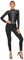 Kaerm Gymnastikanzug Ganzkörper Damen Ballettanzug Langarm Tanzanzug Mit Strass Glänzend Einteiler Overall Jumpsuit Eiskunstlauf Anzug Dancewear A_Schwarz S