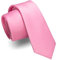 JEMYGINS Corbata estrecha para hombre, color liso 6 cm, Rosa., M