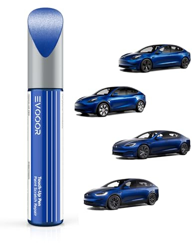 EVOOOR Tesla Lackstift Auto– DIY-Kratzerreparatur mit farblich abgestimmter Farbe für Modell 3/Y/S/X Deep Blue Metallic(PPSB)