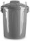 AC - Cubo de Basura con asa metálica 7L - Cubo basura para exterior e interior - Cubo de almacenaje - Fabricado en plástico Resistente. - Ideal para el hogar, trabajo, hostelería, etc - Color Plata