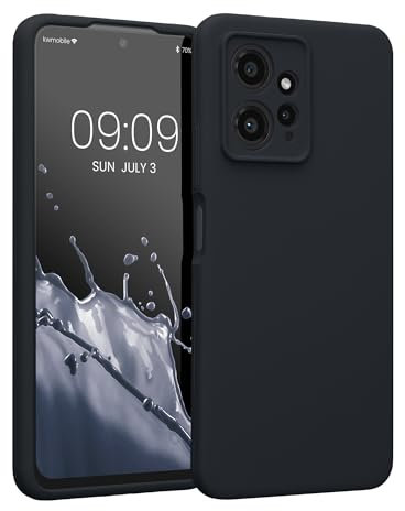 kwmobile Handyhülle kompatibel mit Xiaomi Redmi Note 12 (4G) Hülle - gummierte Handy Case aus Silikon in Heidelbeerblau