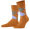 Burlington Herren Socken Manchester M So Baumwolle gemustert 1 Paar, Orange Sunset 8685, 40-46