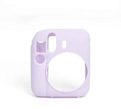 Silicone Case for Instax Mini 12,Soft Shell Camera Case Anti-Scratch Dust-Proof Protective Cover Accessories for Mini 12 Instant Camera (Purple)