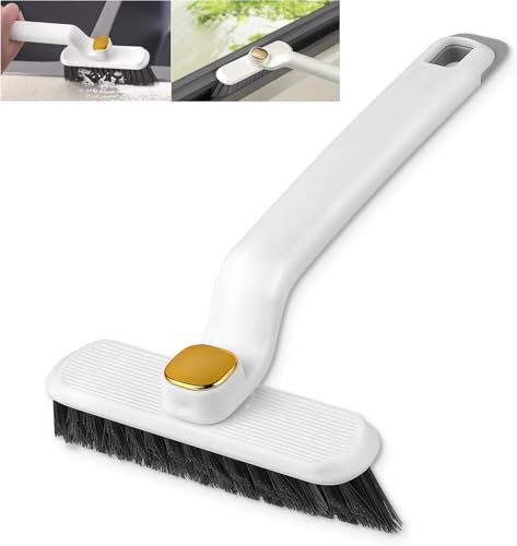 Crevice Cleaning Brush 3 In 1 Multi Function 360° Rotating Hard Bristle Floor Scrubbing Brushes Tile Groove Scrubber For Bathroom Kitchen Gaps Window Corner Walls Floors And Tiles Assorted Color (1 Pa