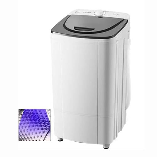 10-kg-Schleuder trockner, Energie- und energiesparende Schleuder, Qualitätsmotor + Blaulicht sterilisation + Edelstahl-Innenzylinder, Timer-Funktion, für Personen mit begrenzt(Color:Stahltrommel)