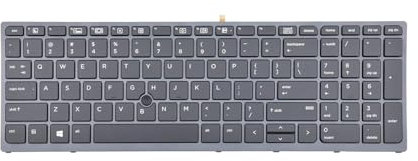 Table-King Ersatz-Tastatur mit Hintergrundbeleuchtung für HP Zbook 15 Gen3 Gen4 Zbook 17 Gen3 Gen4