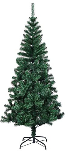 Xichuzi Künstlicher Weihnachtsbaum Schillernde Spitzen Grün 240 cm PVC, Tannenbaum Künstlich, Christmas Tree, Tannenbaum Deko, Weihnachtsbäume, Christbaum - 344642
