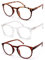 Vecien Reading Glasses 3 Pack Blue Light Blocking Readers, Crystal Lens Give You Ultra Clear Vision,Spring Hinges Pattern Design for Men & Women (2.0)
